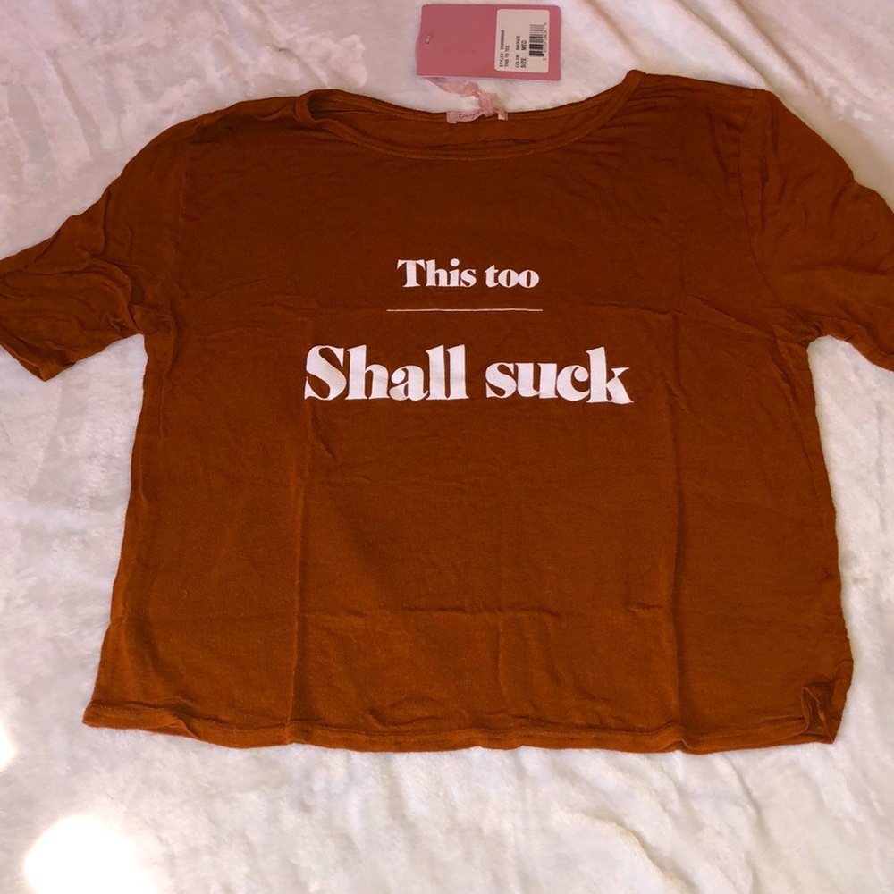 Daydream Nation Bronze This Too Tee, M NWT